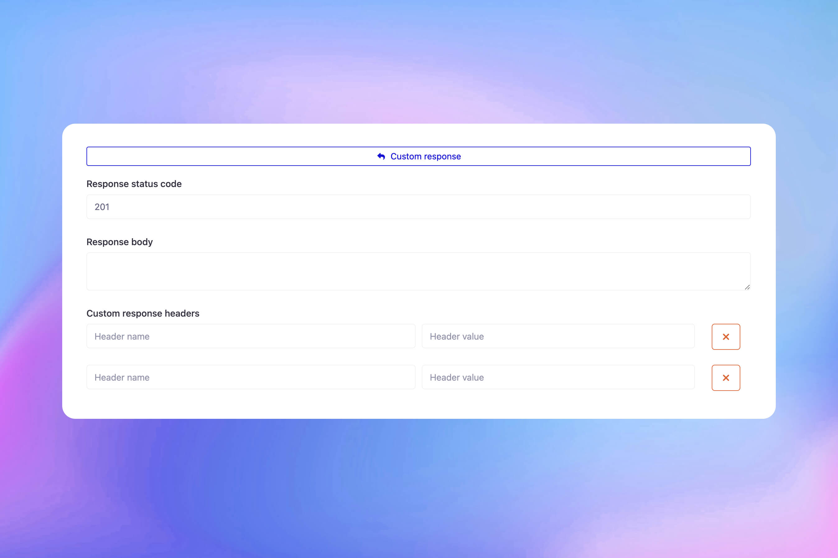 应用监控自定义HTTP响应功能的截图